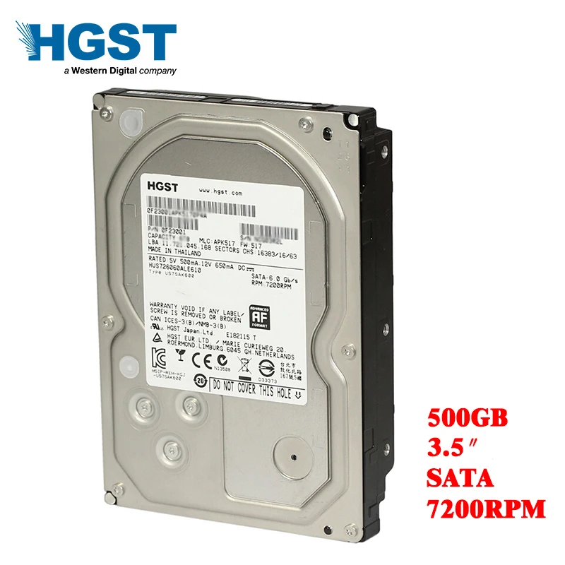 HGST 500 Гб HDD 16 Мб кэш 5700 об/мин-7200 об/мин настольный компьютер 3 5 &quotВнутренний