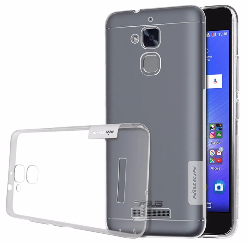 Чехол для Asus zenfone 3 Max ZC520TL Для Laser ZC551KL ZNILLKIN Nature прозрачный силиконовый мягкий