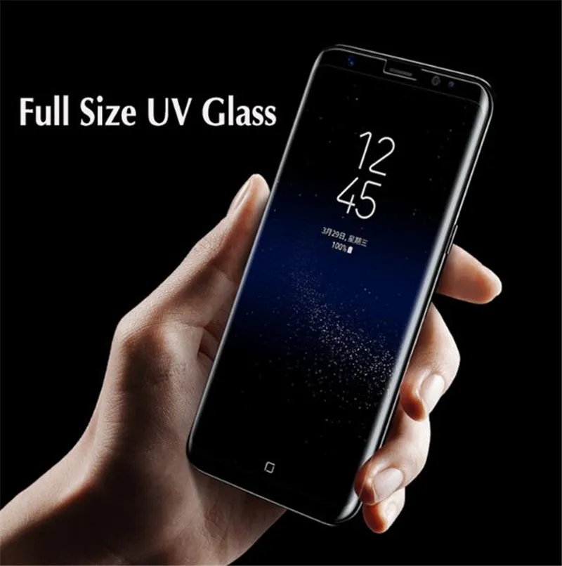 Полностью жидкий клей-экран протектор для Samsung S9 plus S8 S8plus Note 8 9 S7edge S6edge полный клей
