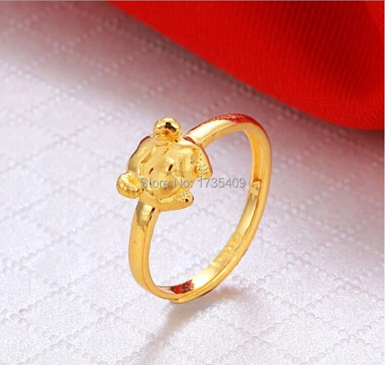 Чистое 999 твердое 24К желтое золото кольцо/Bless Коза кольцо/3 1 г|ring clarity and color|ring tapering