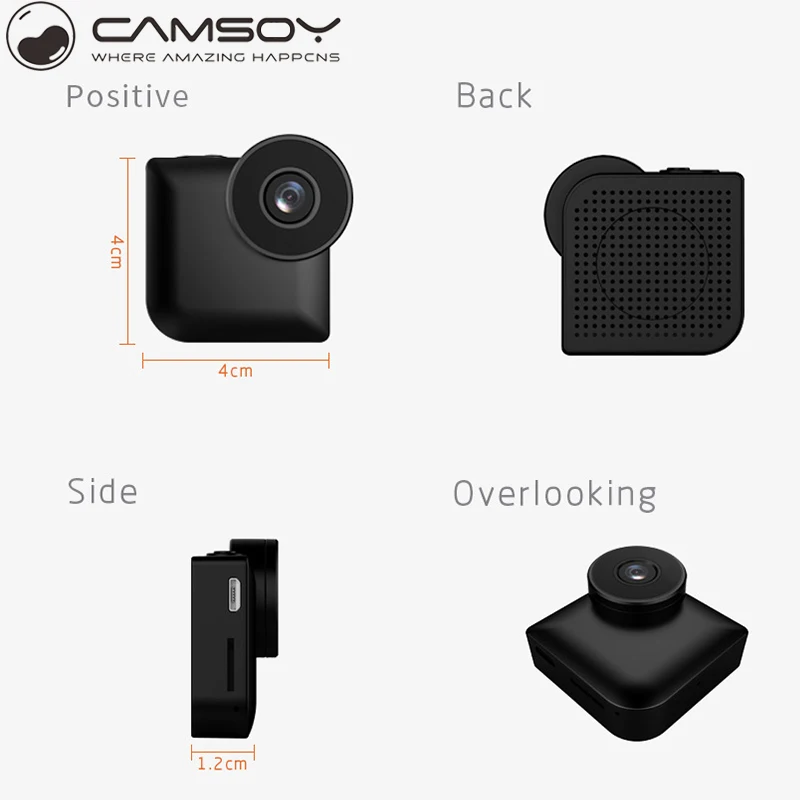 Мини камера C3 HD 720P с ночным видением микро видеокамера эндоскоп Wi Fi ip камера|mini