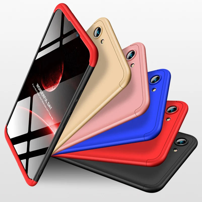 For Vivo Y83 global Fingerprint Cover 360 Full Protection Deluxe Hard Back for vivo y83 Mobile Shell Coque Foundation 6.22 | Мобильные