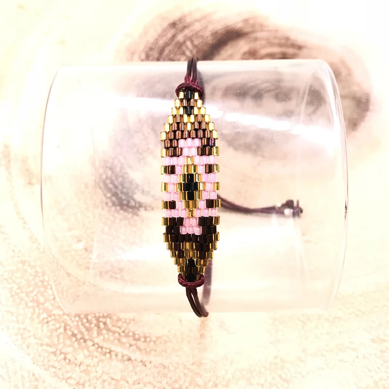 FAIRYWOO новые модные женские браслеты на удачу ромб Простые Кристаллы дружбы