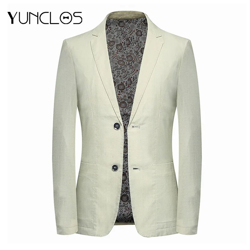 YUNCLOS европейский размер новинка мужской пиджак формальный деловой Блейзер 2