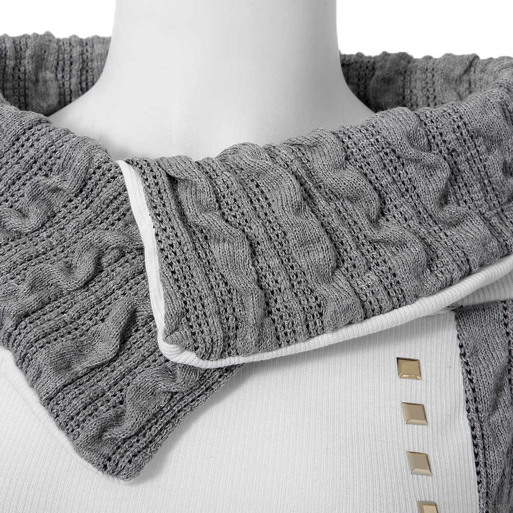 Осенне зимние пуловеры с длинными рукавами повседневные однотонные толстовки