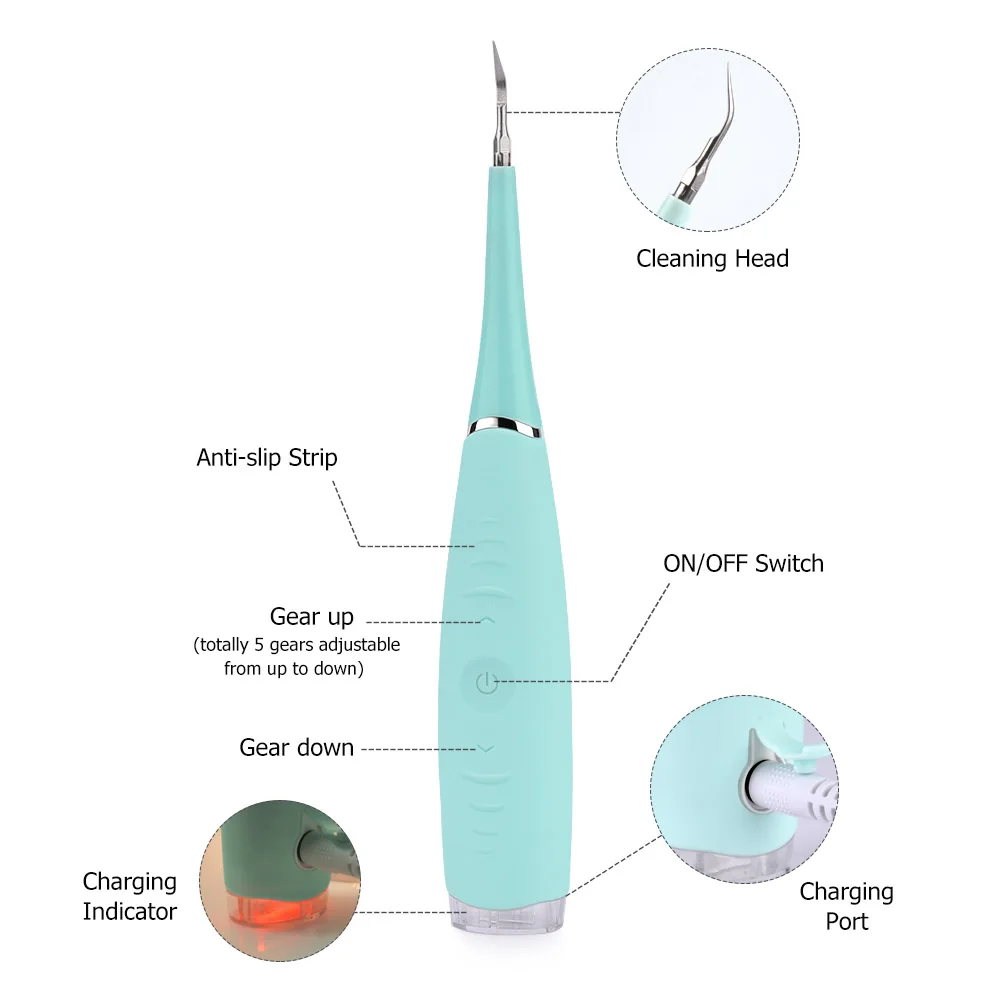 Ультразвуковой стоматологический клетчатый удалитель зубов ластик для