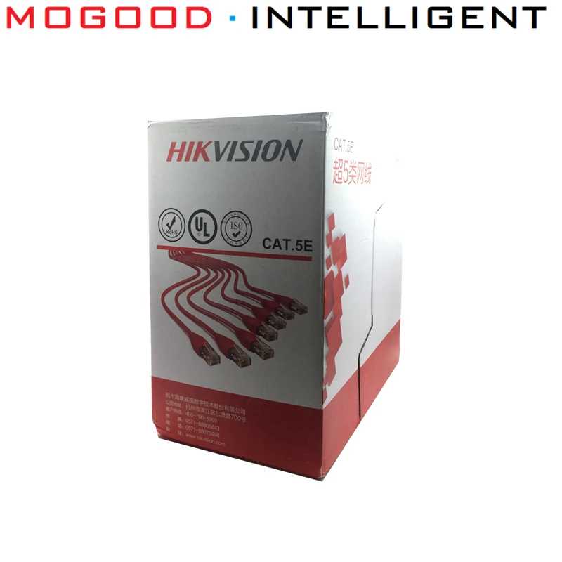 Hikvision CAT5E сетевой кабель 305 метров номинальный диаметр 0,5 мм бескислородная медь