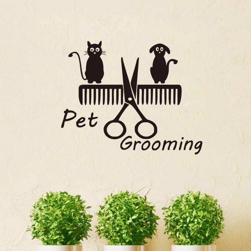 Новое Прибытие Собак И Кошек Виниловые Детская Комната Стикер Стены клей Съемный