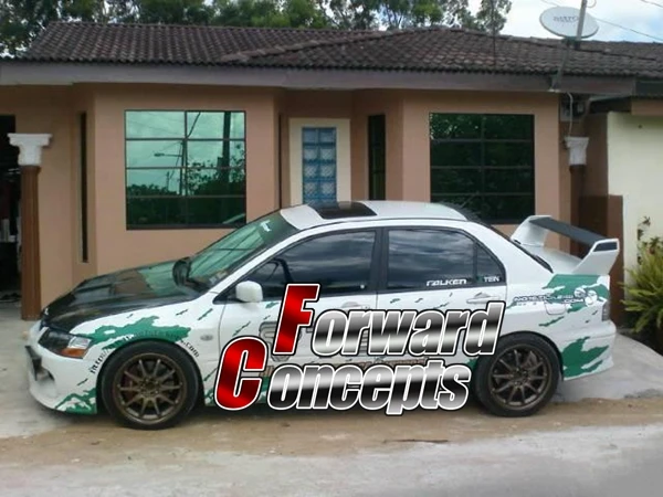 Для 2002 2007 лезвия из углеродного волокна LANCER EVO LUTION 7 8 9 заднее крыло багажника