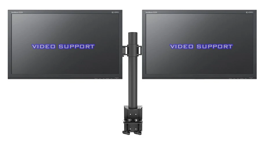 Держатель для двух мониторов полностью регулируемая настольная подставка ЖК