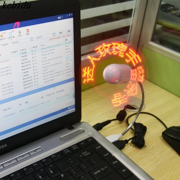 Kebidu популярный USB светодиодный вентилятор гаджет светильник гибкий кулер Сделай