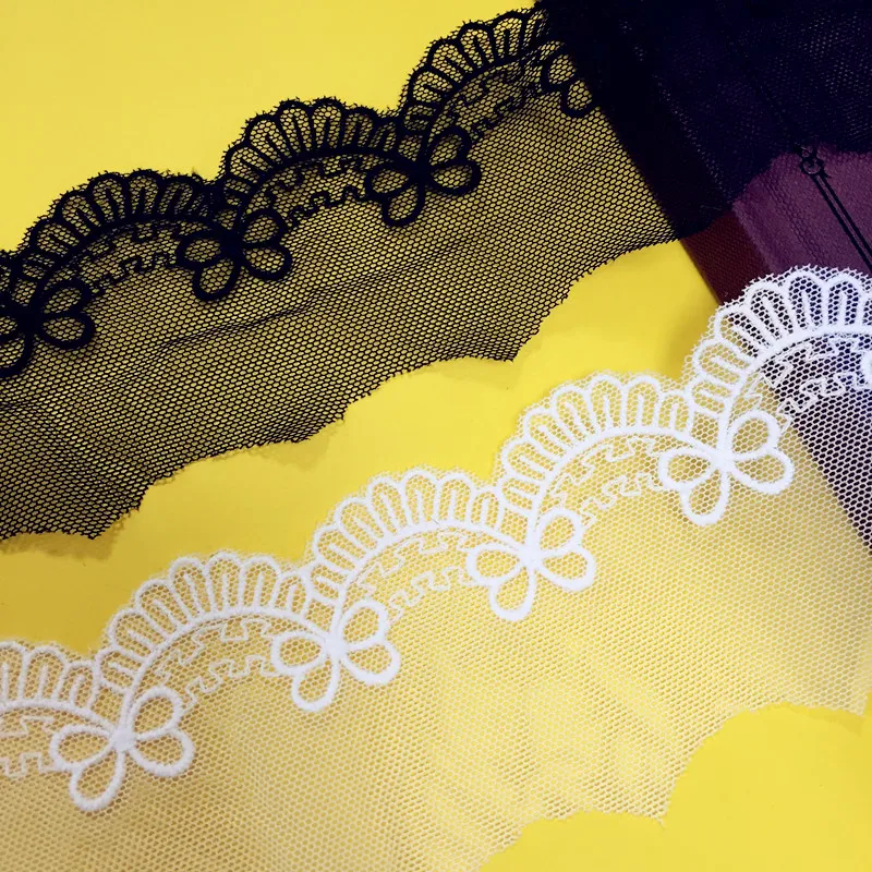 10 ярдов/Лот сетчатая хлопковая вышивка кружевная отделка аксессуары занавеска