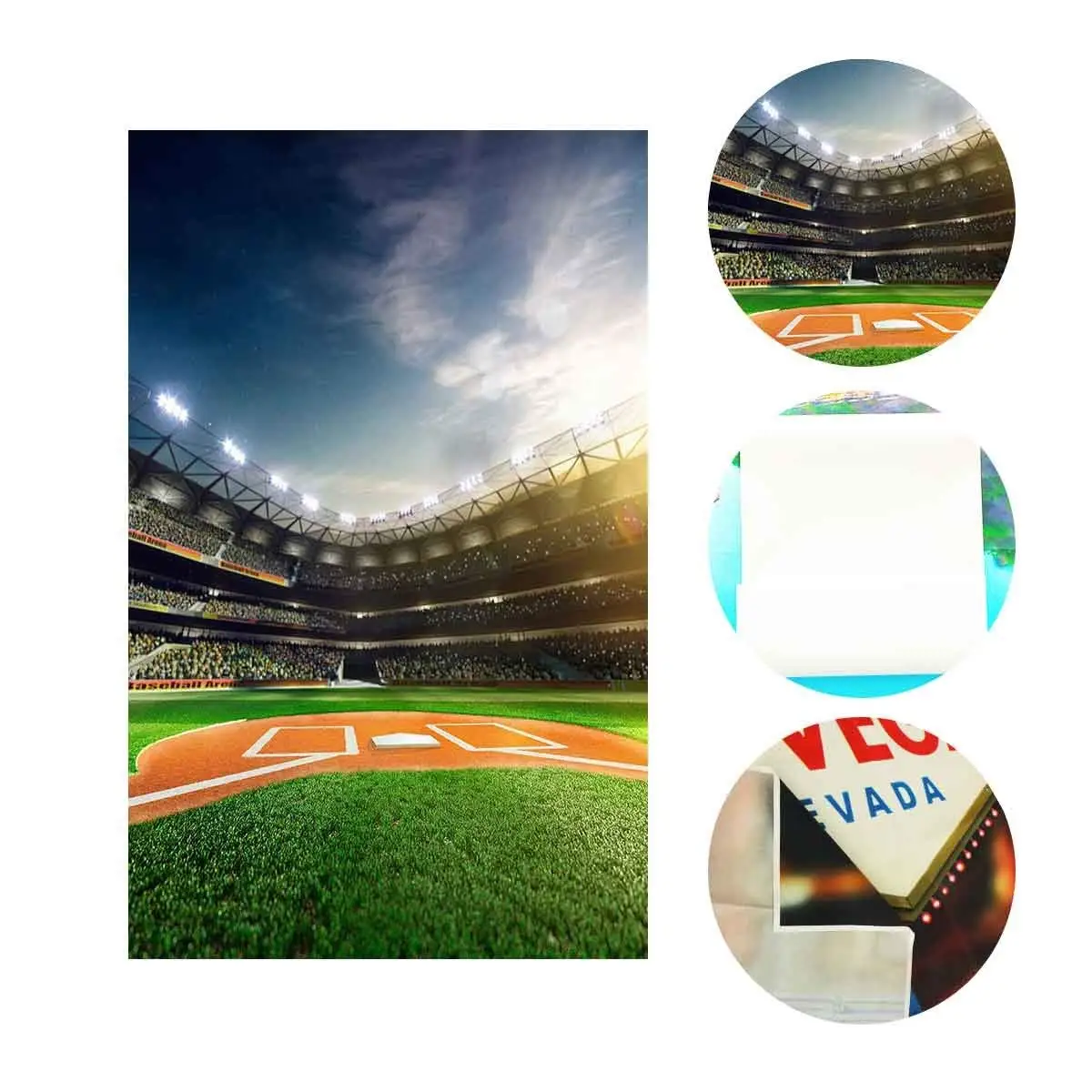 5x7ft Football Field Backdrop Crowded Crowd Sports Series Photography Background and Studio | Электроника