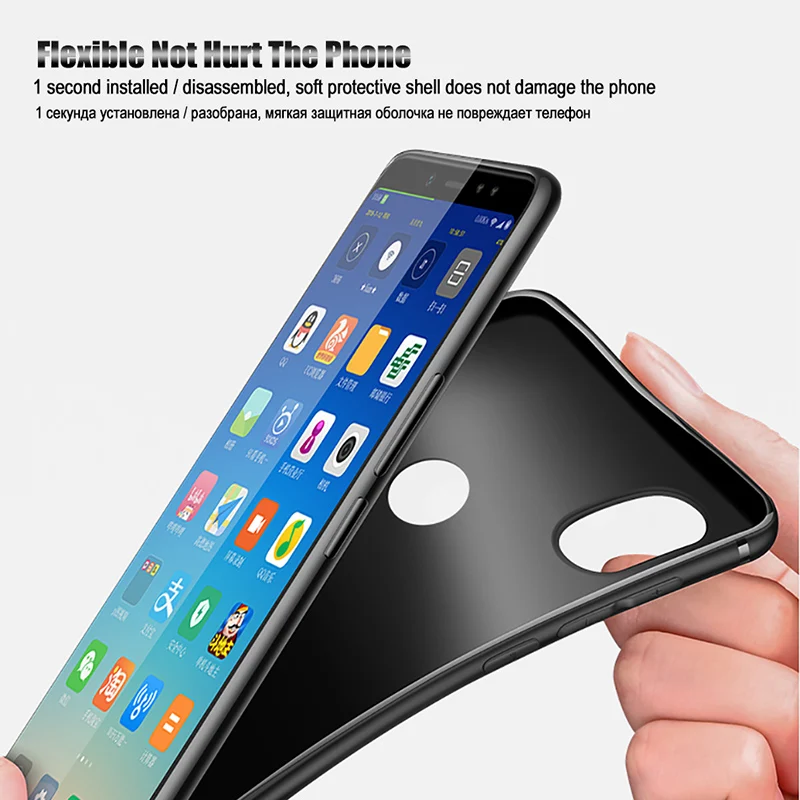 LuckGuard матовый Силиконовый мягкий чехол для телефона Xiaomi Redmi Note 2 3 4X 5 Pro 5A TPU полный
