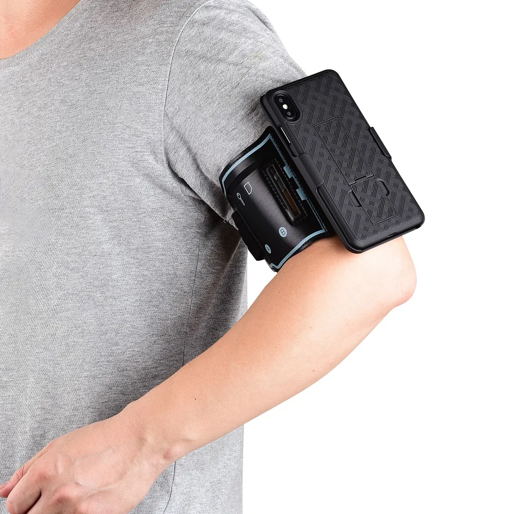 For XS MAX arm case sports phone cases iPhone X XR cover Gym Running Exercise Phone Holder Pouch STAND arm-band |