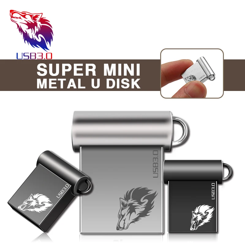 Новейший флеш-накопитель 128 Гб металлический USB 64 мини-накопитель 16 3 0