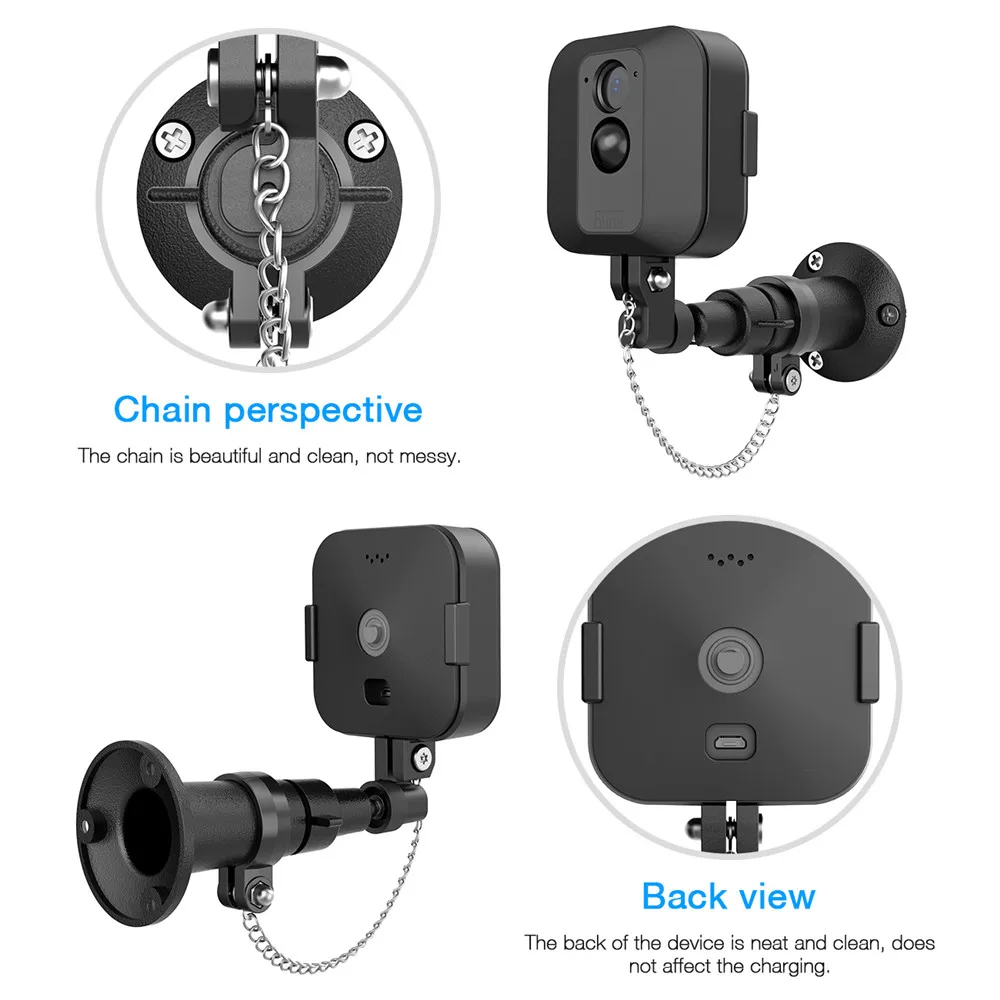 Настенный кронштейн комплект для Blink XT/XT 2 камеры безопасности Противоугонный кронштейн Открытый 360 градусов Поворотный 90 градусов наклона кронштейны