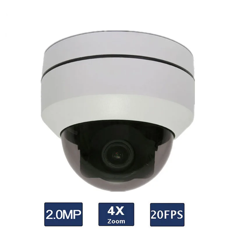 Фото 2.0MP 4X optical zoom 2.5 Inch 20fps P2P Onvif Mini Dome IP66 PTZ IP Camera Безопасность и защита 2.0MP 4X optical zoom 2.5 Inch 20fps P2P Onvif Mini Dome IP66 PTZ IP Camera Безопасность и защита