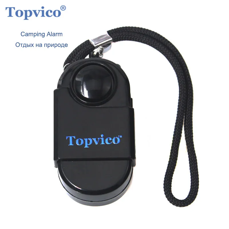 

Инфракрасный датчик движения Topvico, мини-сигнал тревоги с пассивным ИК датчиком движения, для кемпинга и путешествий, 120 дБ, беспроводной датч...