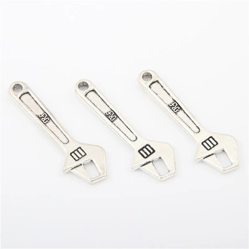 10pcs Zinc Alloy Tiny Wrench Charms Hardware Tool Metal Pendant Bracelet Jewelry Making A2891 | Украшения и аксессуары