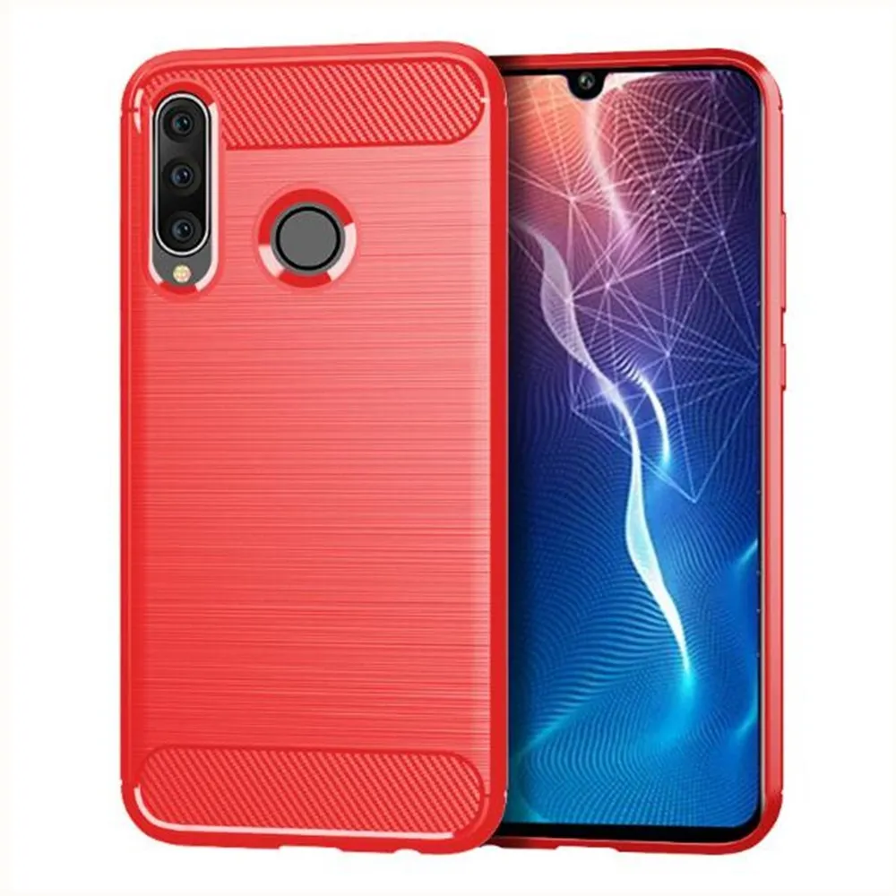 Чехол из углеродного волокна для Huawei Honor 20 Pro YAL L41 резиновый силиконовый чехол