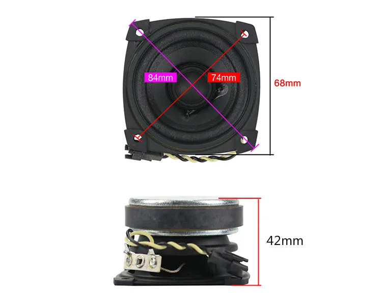 GHXAMP 2,5 дюймов 4 Ом 10 Вт полный спектр динамик масляная ткань HiFi спутниковый громкий динамик s обновление для DIY Making лабиринт динамик 1 пара