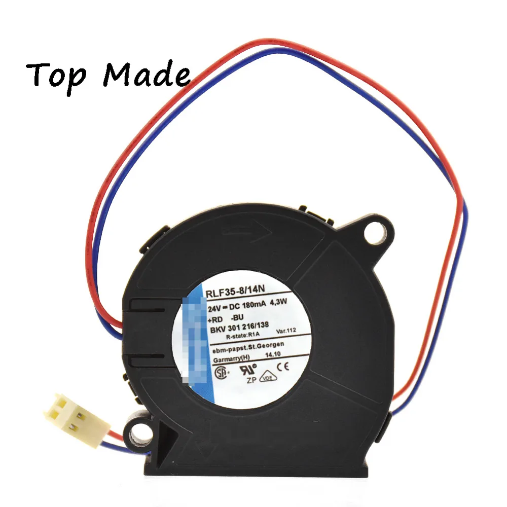 Для RLF35 8/14N 51*15 24V0.18A двухшаровой турбинный вентилятор|Кулеры и системы охлаждения