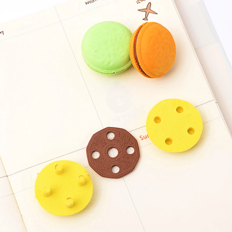 5 шт./компл. Творческий Макарон ластик стирательная резинка милый кавайный