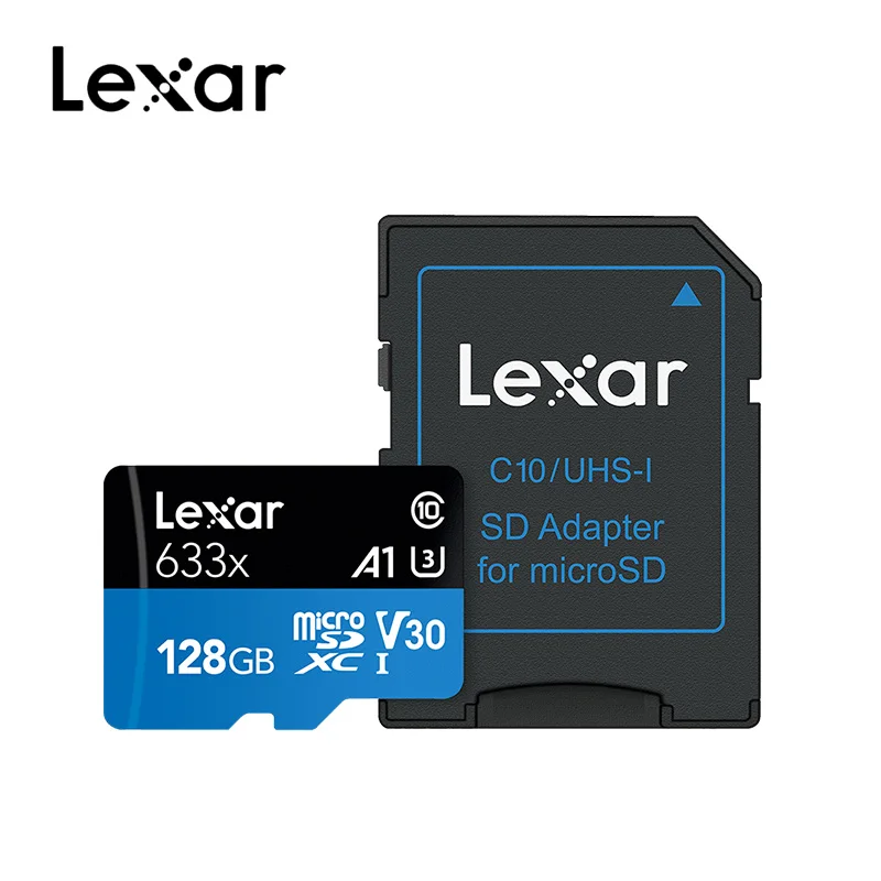 Оригинальная высокоскоростная карта памяти Lexar 128GB Micro SD 16GB 32GB до 95 м/с 64GB класс 10