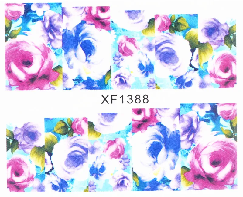 50 лист(ов) Color цветок горячей конструкции водяной знак наклейки временные