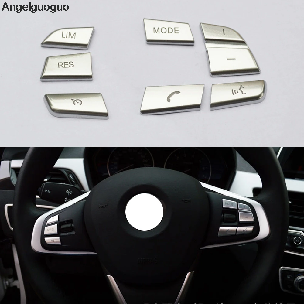 Автомобильные хромированные чехлы на кнопки рулевого колеса отделка для BMW 1 2 3 4 5