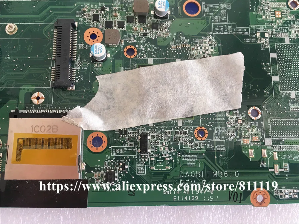 Материнская плата DA0BLFMB6E0 для ноутбука Toshiba Satellite L755D L750D A000081230 материнская DDR3