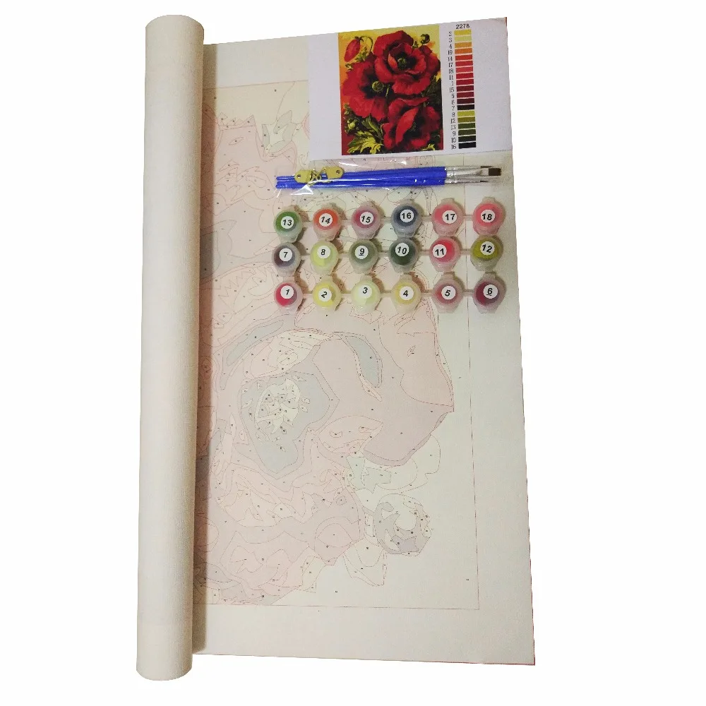 DIY Oil Painting By Numbers No Frame Drawing Kits Paint On Canvas Home Wall Art Picture Unique Gift | Дом и сад