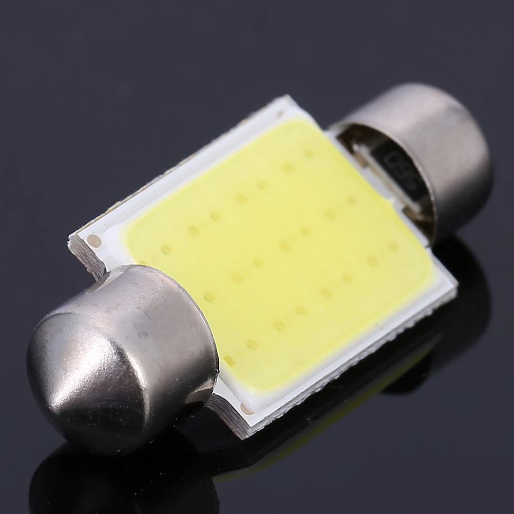 10 шт. FESTOON COB 31 мм 36 39 41 C5W светодиодная лампочка чипы DC12V белый цвет Автомобильный
