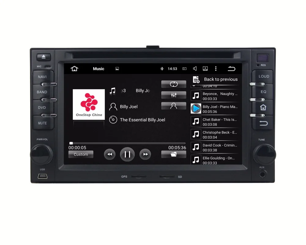 Автомобильный DVD на основе Android BT GPS WIFI автомобильный ПК/мультимедиа
