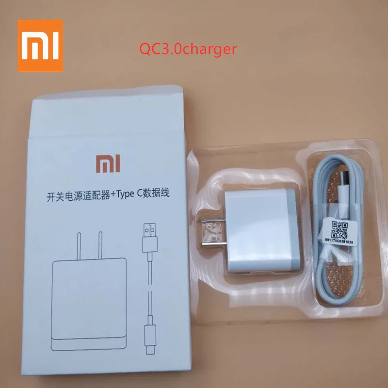 Оригинальный xiaomi mi6 быстрое зарядное устройство QC 3 0 Быстрый зарядный адаптер Usb