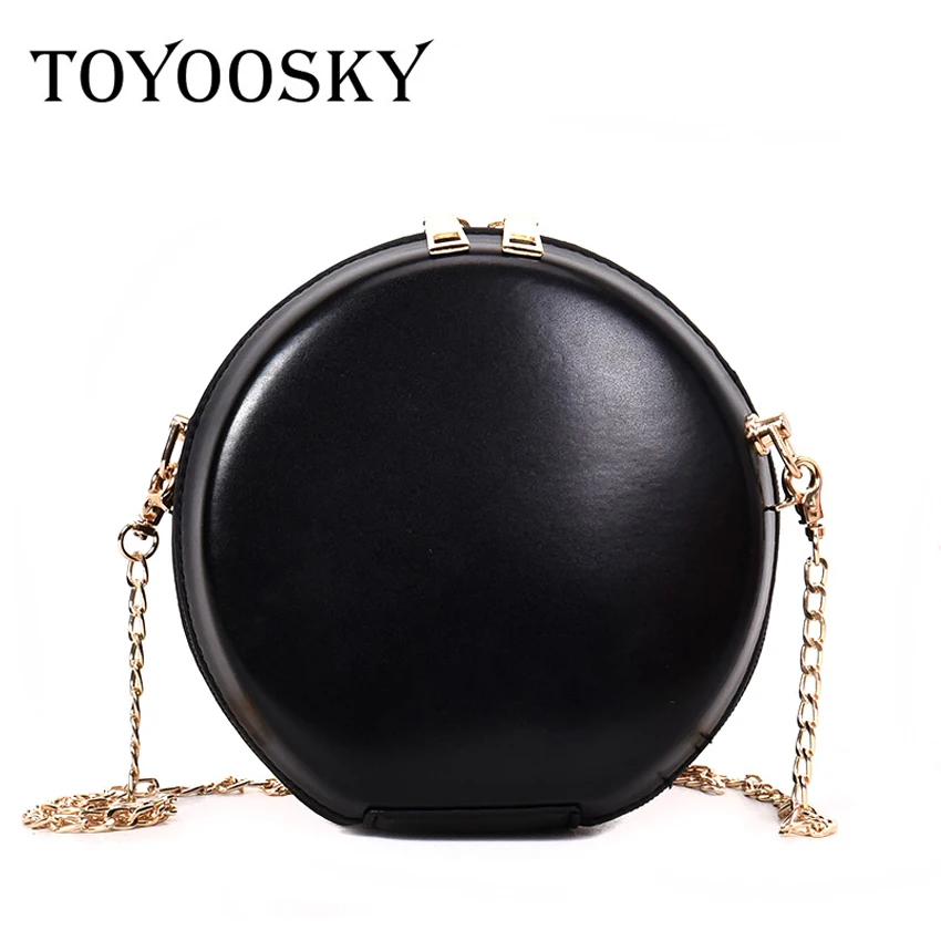 TOYOOSKY новые женские круглые Сумки из искусственной кожи женская сумка