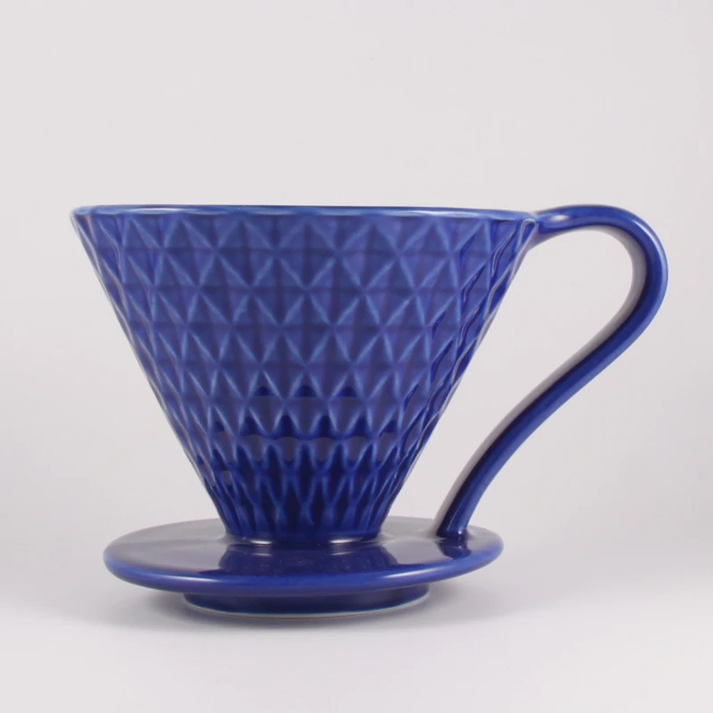 Керамика фильтры для кофе V60 Стиль капельная Кофеварка фильтрационная сетка постоянного залить Кофе, тем самым позволяя зернам раскрыться отдельный стенд 2 чашки или 4 чашки