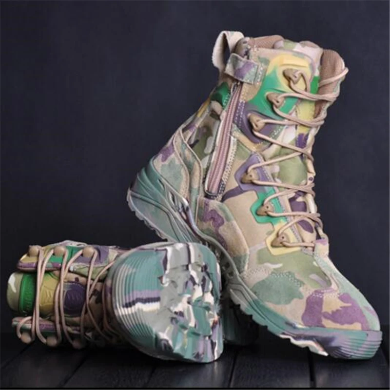 

Для мужчин s военные ботинки высокого качества камуфляж тактический сапоги в стиле «милитари» армейские ботинки Для мужчин kamuflaj bot автора bot...
