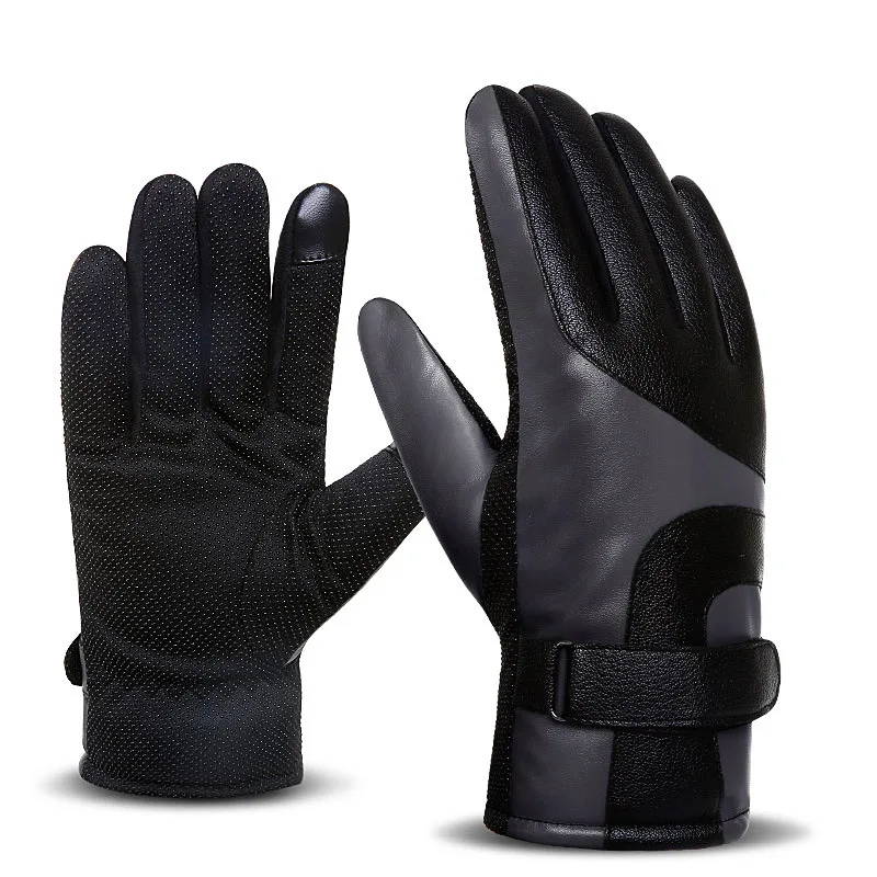 Зимние велосипедные перчатки 2018 термозащитные ветрозащитные из искусственной