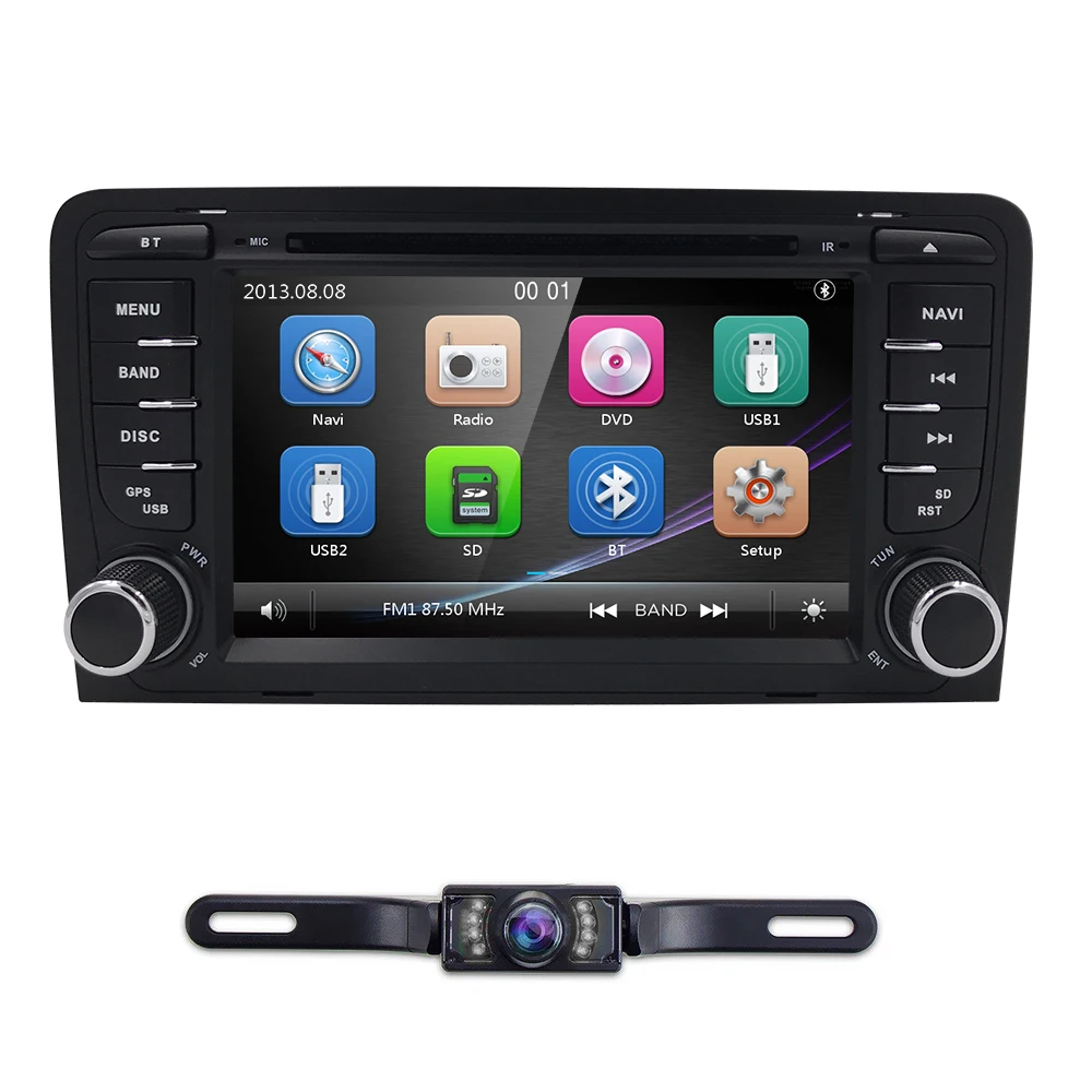 7 &quot2 DIN Авторадио автомобильный DVD плеер головное устройство для Audi A3 S3 RS3 2003 2004 2005