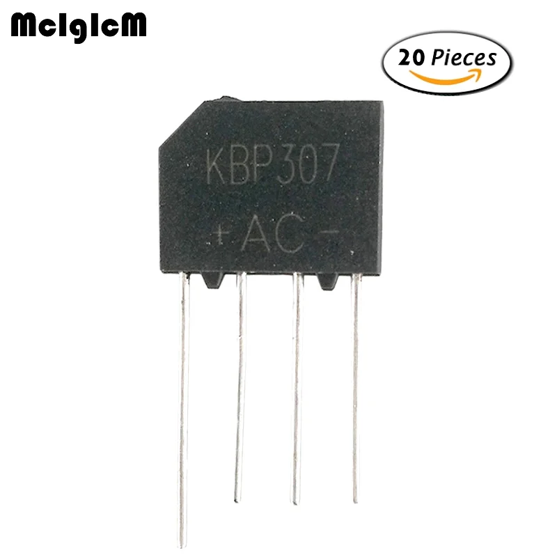 MCIGICM 20 шт 3A 1000 В диодный мост выпрямитель kbp307|bridge rectifier|diode bridge rectifierdiode |