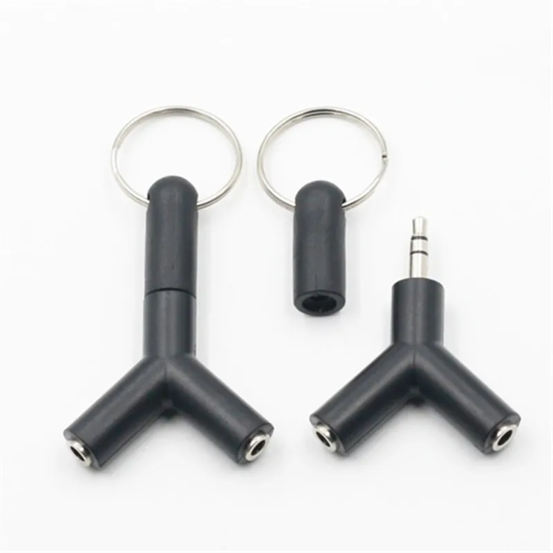 Y Type Audio Splitter Earphone Couple Line 3.5mm Cable One Divided Into Two Headset Couples Adapter For on - Аудио разветвитель для наушников Y-типа с 3.5-мм кабелем, деление на две пары наушников, адаптер для одного.