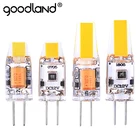 Светодиодная лампа Goodland G4, 3 Вт, 6 Вт, 12 В постоянного тока, угол луча 360, заменяемая галогенная лампа, люстра, светодиодная лампа G4 COB