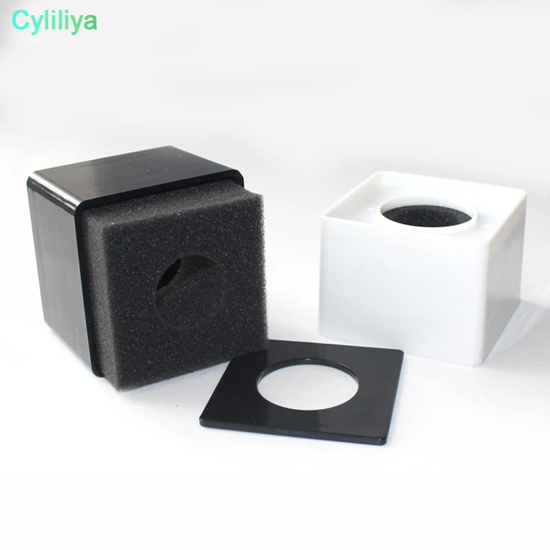 Микрофон для интервью с отверстием 40 мм квадратная форма логотип флаг станция ABS