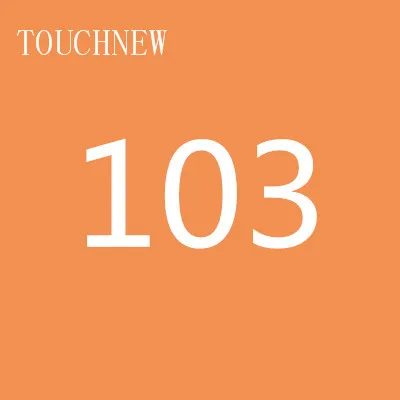 103 TOUCHNEW, 168 цветов, одиночные художественные маркеры, кисть, эскиз, на спиртовой основе, маркеры, двойная головка, манга, ручки для рисования, товары для рукоделия - Цвет: 103