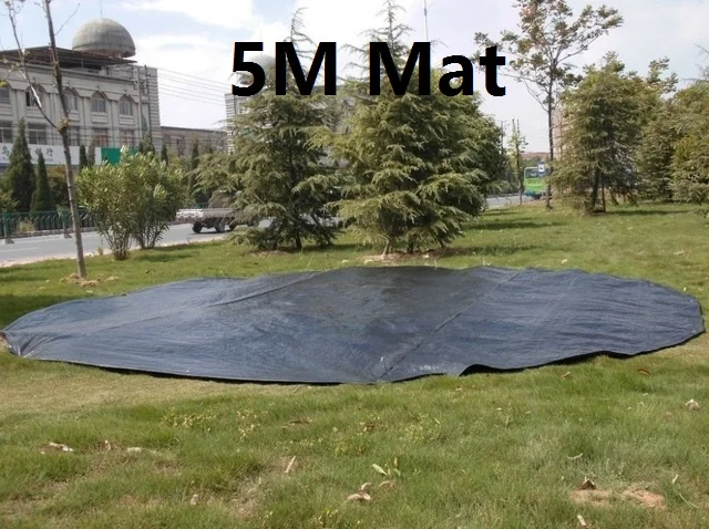 5m mat DANCHEL открытый Водонепроницаемый хлопок круглая холщовая палатка с плита куртка на стене Размер 3 м и формирующая листы для кровли 4 м, 5 м, 6 м для Семейные палатки Печатный фон для фотостудии - Цвет: 5m mat