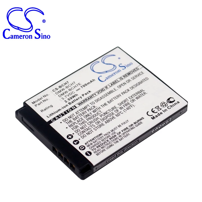 Аккумулятор Cameron Sino 690mah для PANASONIC Lumix DMC-FP1 DMC-FP1D DMC-FP1EB-D DMC-FT10K DMC-FP2DMC-FP5 DMW-BCH7 DMW-BCH7E |