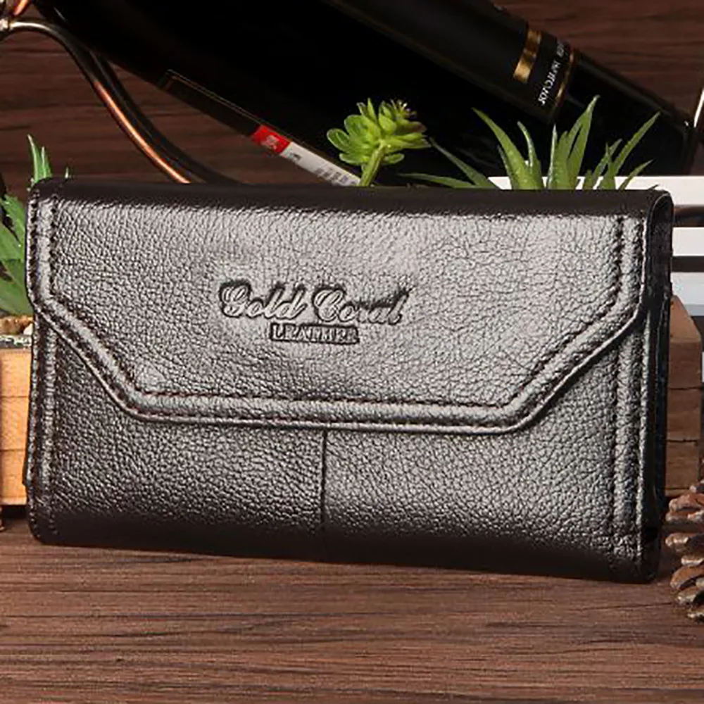 Высокое качество Для мужчин Натуральная Кожа сотовый/мобильный чехол для