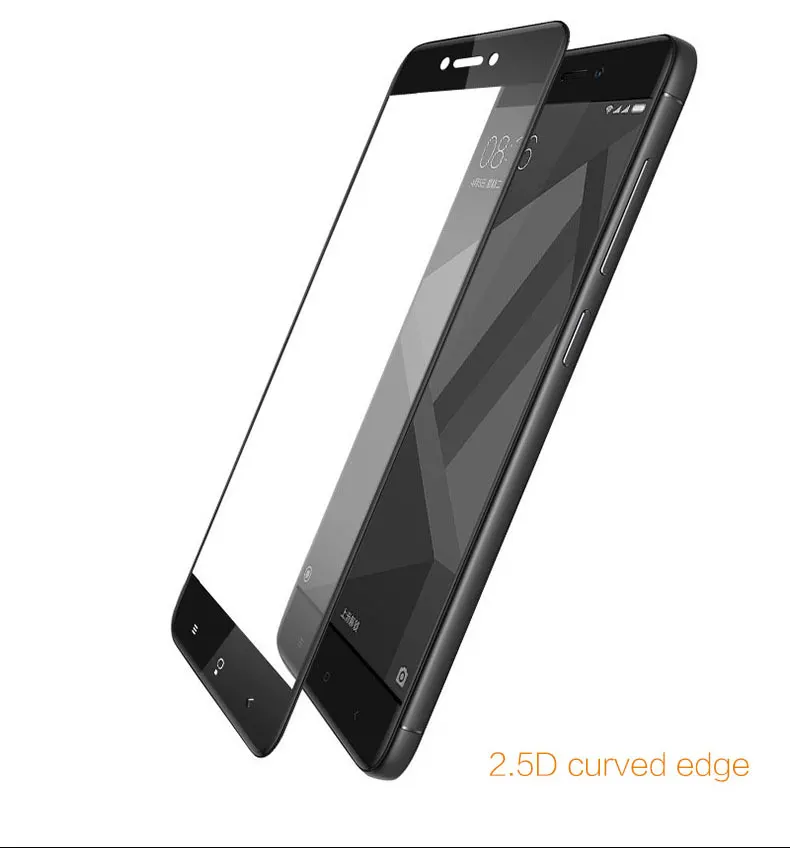 YIYONG полноэкранное покрытие стекло для Xiaomi Redmi 4X закаленное стекло Xiomi Redmi 4X Pro Защитная пленка для экрана для Xiaomi 4X Стекло